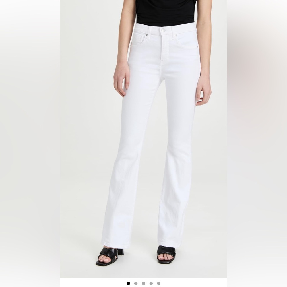 Women's White Flared Jeans